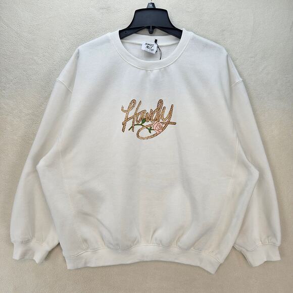 Princess Polly Tops - PRINCESS POLY WOMEN'S SIZE M/L HOWDY COWBOY HOODY WHITE